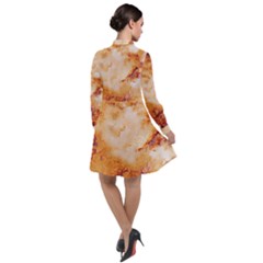 Long Sleeve Chiffon Shirt Dress 