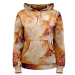 Burnt paper texture print design Women s Pullover Hoodie