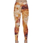 Burnt paper texture print design Classic Yoga Leggings
