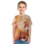 Burnt paper texture print design Kids  Sport Mesh T-Shirt