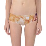 Burnt paper texture print design Classic Bikini Bottoms