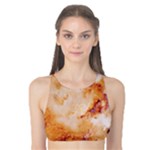 Burnt paper texture print design Tank Bikini Top