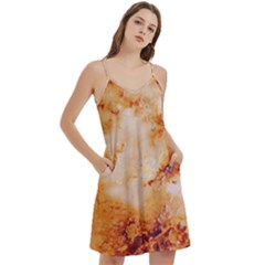 Mini Camis Dress With Pockets 