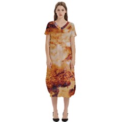 T-Shirt Midi Dress With Pockets 
