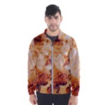 Burnt paper texture print design Men s Windbreaker
