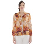 Burnt paper texture print design Women s Windbreaker