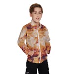 Burnt paper texture print design Kids  Windbreaker