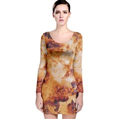 Long Sleeve Velvet Bodycon Dress 