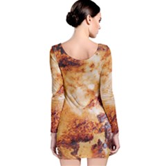 Long Sleeve Velvet Bodycon Dress 