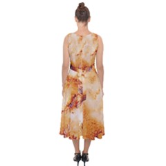 Midi Tie-Back Chiffon Dress 