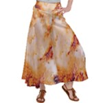 Burnt paper texture print design Women s Satin Palazzo Pants