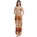 Spaghetti Top Long Pants Satin Pajamas Set 