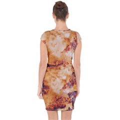 Capsleeve Drawstring Dress  