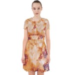 Burnt paper texture print design Adorable in Chiffon Dress