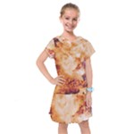 Burnt paper texture print design Kids  Drop Waist Dress