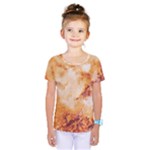 Burnt paper texture print design Kids  One Piece T-Shirt