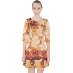 Quarter Sleeve Pocket Dress 