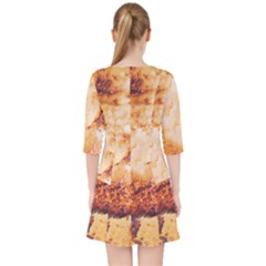 Quarter Sleeve Pocket Dress 