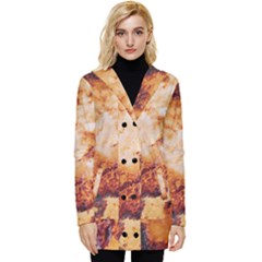 Button Up Hooded Coat  