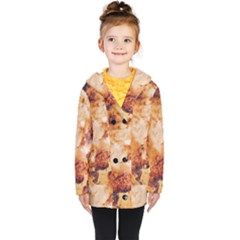 Kids  Double Breasted Button Coat 