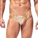 Burnt paper texture print design Men s Swim Brief