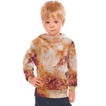 Burnt paper texture print design Kids  Hooded Pullover