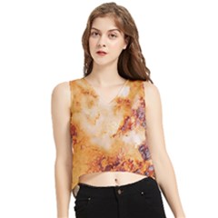 V-Neck Cropped Tank Top 