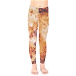 Burnt paper texture print design Kids  Leggings