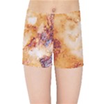Burnt paper texture print design Kids  Sports Shorts