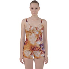 Tie Front Two Piece Tankini 