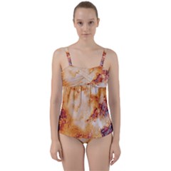 Twist Front Tankini Set 