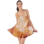 Burnt paper texture print design Love the Sun Cover Up