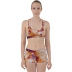 Burnt paper texture print design Perfect Fit Gym Set