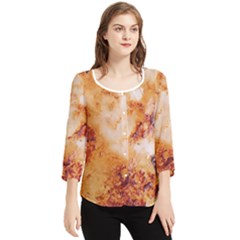 Chiffon Quarter Sleeve Blouse 