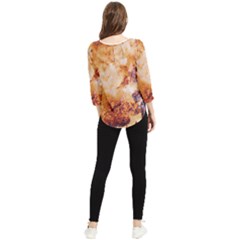 Chiffon Quarter Sleeve Blouse 