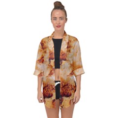 Open Front Chiffon Kimono 