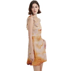 Cocktail Party Halter Sleeveless Dress With Pockets 