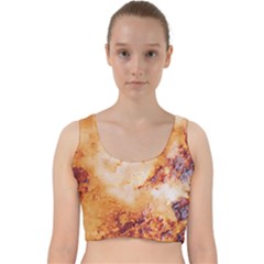 Velvet Racer Back Crop Top 