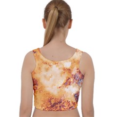 Velvet Racer Back Crop Top 