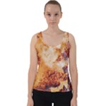 Burnt paper texture print design Velvet Tank Top
