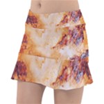 Burnt paper texture print design Classic Tennis Skirt