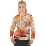 Burnt paper texture print design Women s Overhead Hoodie