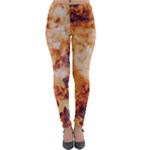 Burnt paper texture print design Lightweight Velour Leggings