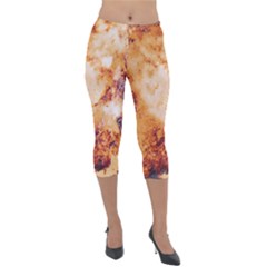 Lightweight Velour Capri Leggings  