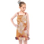 Burnt paper texture print design Kids  Overall Dress