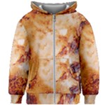 Burnt paper texture print design Kids  Zipper Hoodie Without Drawstring