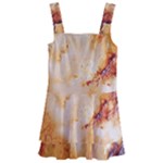 Burnt paper texture print design Kids  Layered Skirt Swimsuit