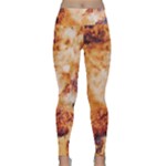 Burnt paper texture print design Lightweight Velour Classic Yoga Leggings