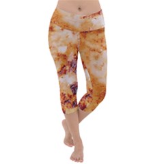 Lightweight Velour Capri Yoga Leggings 