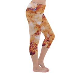 Lightweight Velour Capri Yoga Leggings 